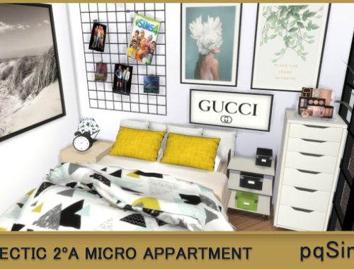 2A Eclectic Micro Apartment at pqSims4