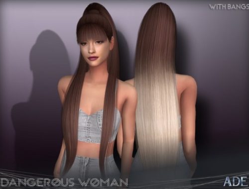 Dangerous Woman hair With Bangs by Ade Darma