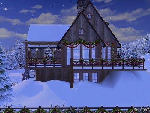 Christmas Flowers Cottage at Frau Engel