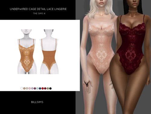 Underwired Cage Detail Lace Lingerie