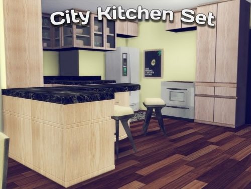 City Kitchen Set at Simming With Mary