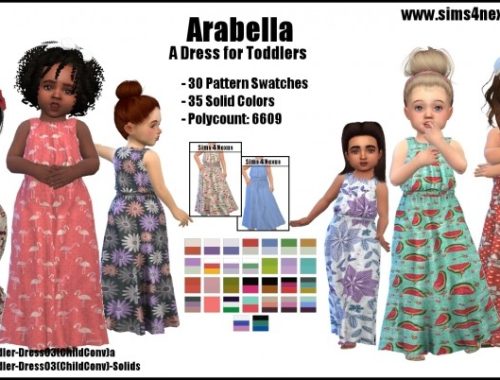 Arabella dress by SamanthaGump at Sims 4 Nexus