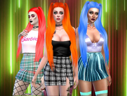 neon love hairstyle- Mesh needed