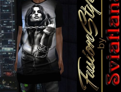 Long T-shirt for men at FusionStyle by Sviatlana