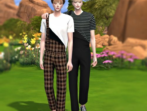 3 button overalls M at Lemon Sims 4