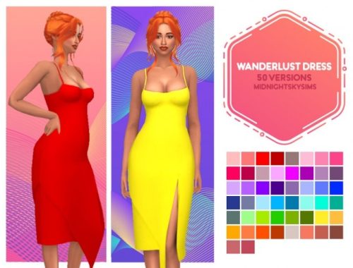 3 dresses and top at Midnightskysims