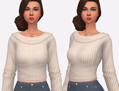 Chunky Sweater Crops at Simlish Designs