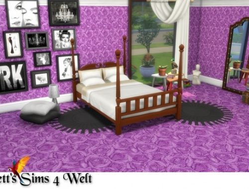 Wallpapers & Floors Roses at Annett’s Sims 4 Welt