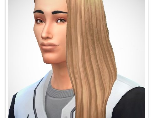Long OverShoulder Hair at Birksches Sims Blog