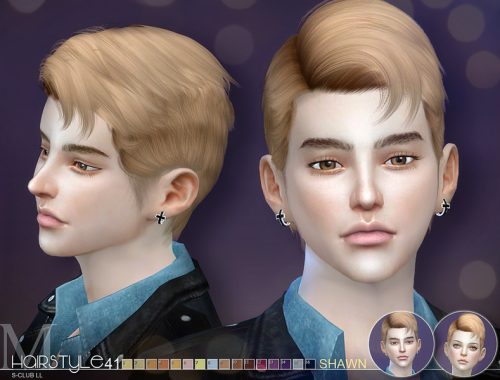 sclub ts4 hair Shawn n41
