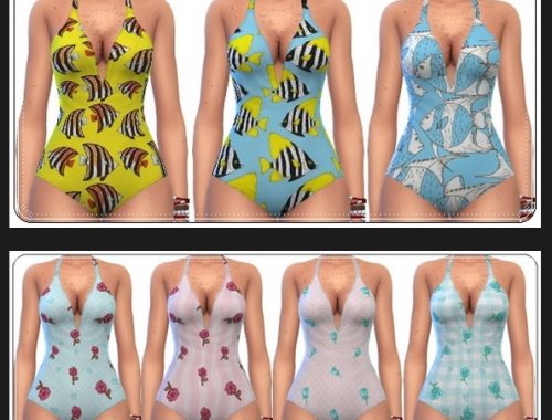 Hanna swimsuits at Annett’s Sims 4 Welt