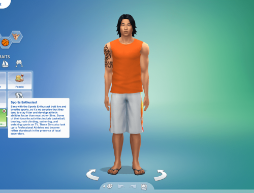 Sports Enthusiast Trait (Teen-Elder)