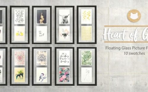 Heart of Glass Floating Picture Frames at Kitkat’s Simporium