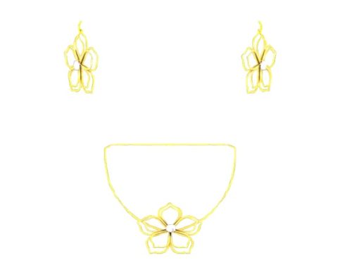 Golden Flower Jewelry