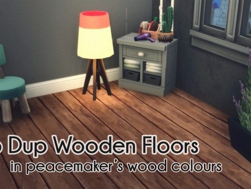 LUB DUP WOODEN FLOORS & RETRO BIG BASIN SINK at Picture Amoebae