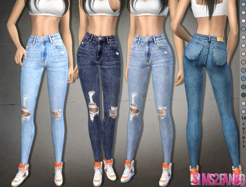 373 - Ripped Skinny Jeans