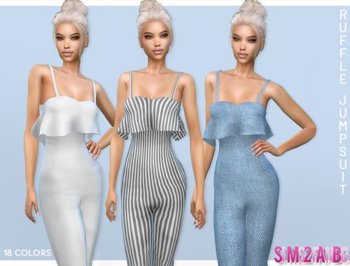 384 - Ruffle Jumpsuit