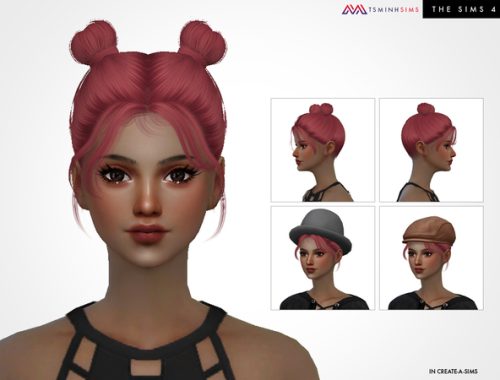 Nailah Hair 68 by TsminhSims