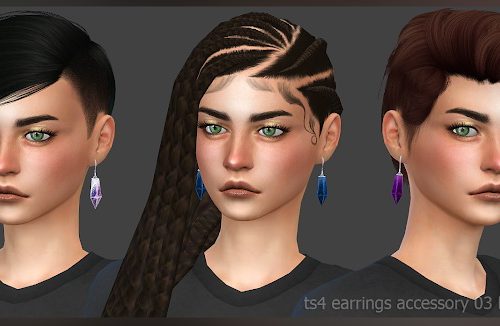 Earrings 03 (P) at All by Glaza