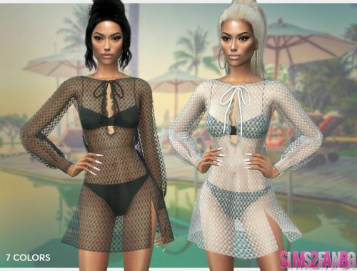 399 - Transparent Net Dress