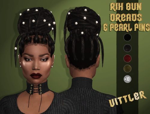 Rih Bun & Dreads with Pearl Pins at Vittler Universe