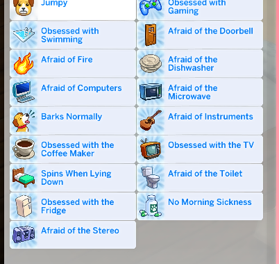 Hide or Reveal Pet Quirks!