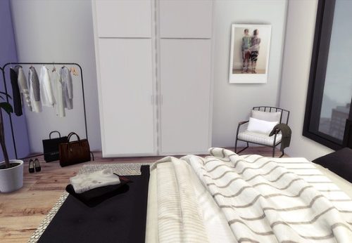 HAKIM HOUSE 121 BLACK AND WHITE MODERN APARTMENT at Zozo Sims