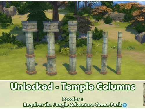Unlocked Temple Columns Jungle Adventure by Bakie