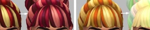 Bubblegum Hairs at Saurus Sims