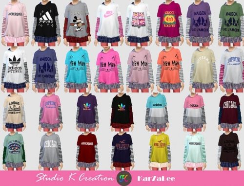 T02 hoodie sweatshirt for child at Studio K-Creation