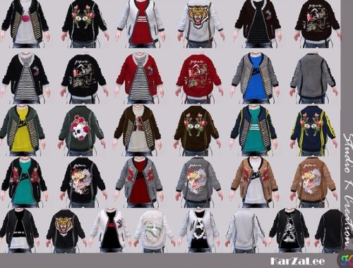 Giruto 54 EMB Jacket toddler version at Studio K-Creation