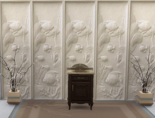 3D fish wall paint at Trudie55