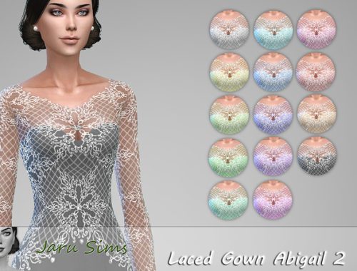 Laced Gown Abigail 2 by Jaru Sims