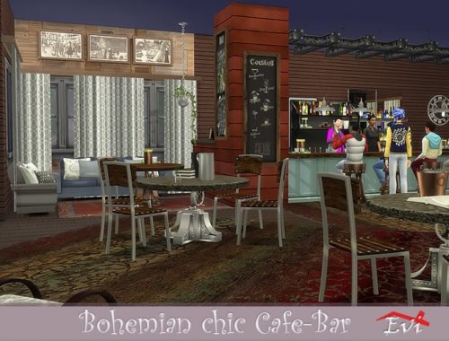 Bohemian chic Cafe-Bar by evi