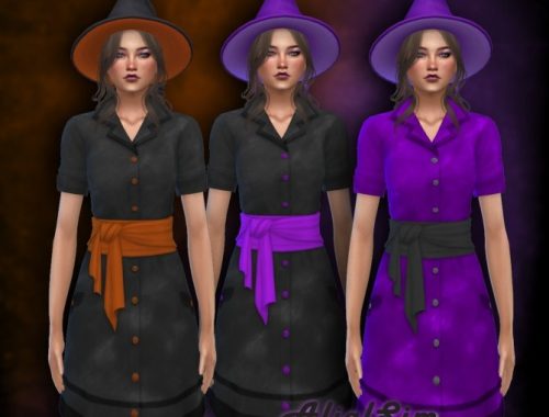 Witch dress at Alial Sim