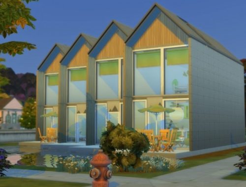 4 tinyhouses no CC by Velouriah at Mod The Sims
