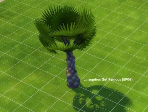 4 unlocked plants (2 trees and 2 shrubs) by poisson at Mod The Sims