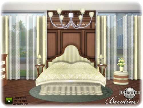 Becotine bedroom by jomsims