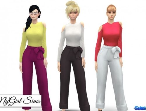Open Shoulder Jumpsuit at NyGirl Sims
