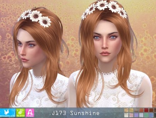 J173 Sunshine hair (P) at Newsea Sims 4