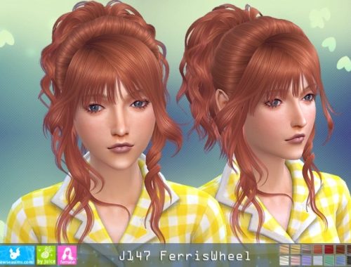 J147 Ferriswheel hair (P) at Newsea Sims 4