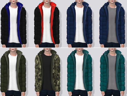 Parka with Layered T-Shirts V1 at Darte77