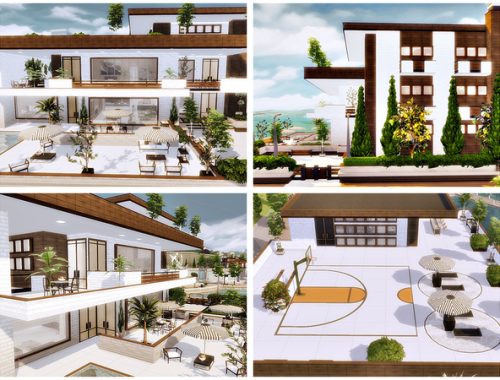 New line 5 modern villa by Danuta720