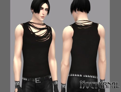 Nocturnal ripped t-shirt by WistfulCastle