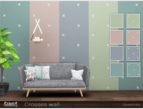 Crosses wall