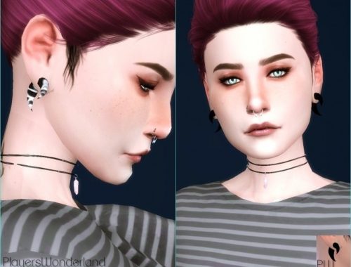 Ear preset for flesh tunnel + expander by PlayersWonderland at PW’s Creations