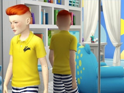 ANTO FLAME HAIR KIDS AND TODDLER VERSION by Thiago Mitchell at REDHEADSIMS – Coupure Electrique