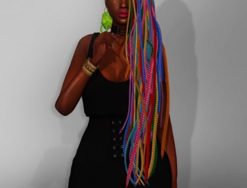 Coupure Electrique: Rainbow hair dread versoin