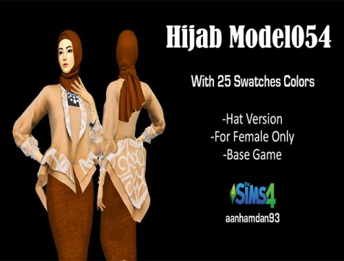 Hijab Model 054 Hair 002 & More Collections at Aan Hamdan Simmer93