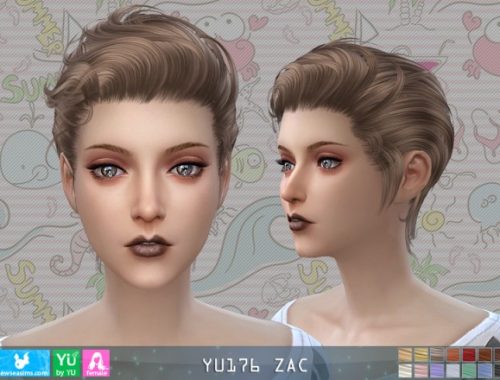YU 176 Zac hair